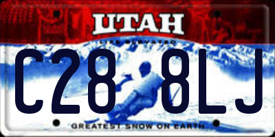 UT license plate C288LJ