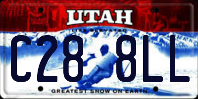 UT license plate C288LL