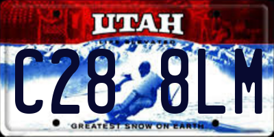 UT license plate C288LM