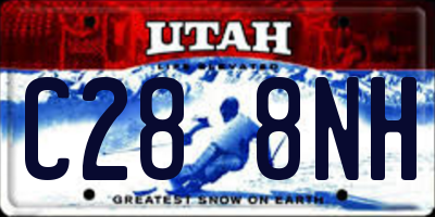 UT license plate C288NH