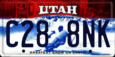 UT license plate C288NK