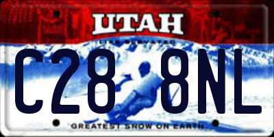 UT license plate C288NL