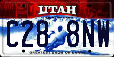 UT license plate C288NW
