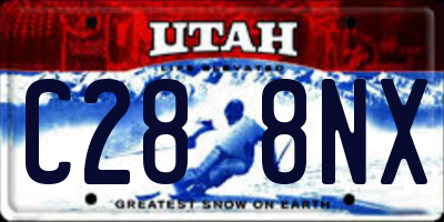 UT license plate C288NX