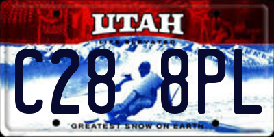 UT license plate C288PL