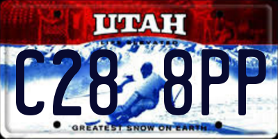 UT license plate C288PP