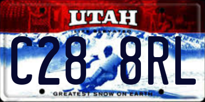 UT license plate C288RL