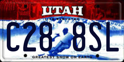 UT license plate C288SL