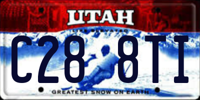 UT license plate C288TI