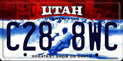 UT license plate C288WC