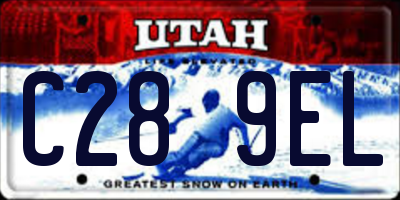 UT license plate C289EL