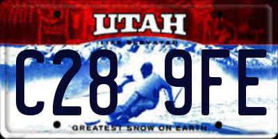 UT license plate C289FE