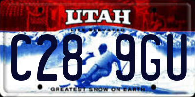 UT license plate C289GU