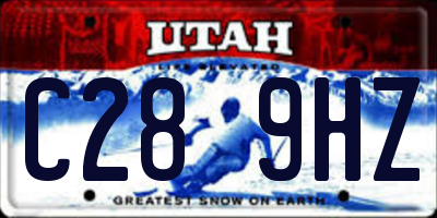 UT license plate C289HZ