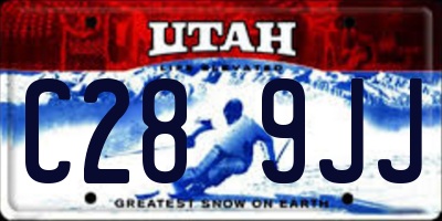 UT license plate C289JJ