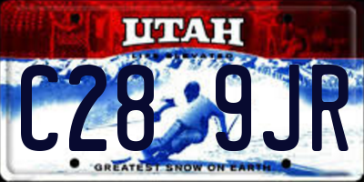 UT license plate C289JR