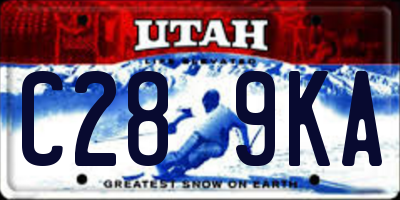 UT license plate C289KA
