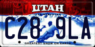 UT license plate C289LA