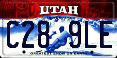 UT license plate C289LE