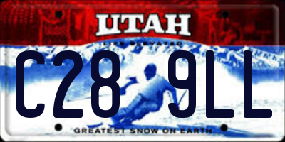 UT license plate C289LL