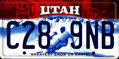 UT license plate C289NB