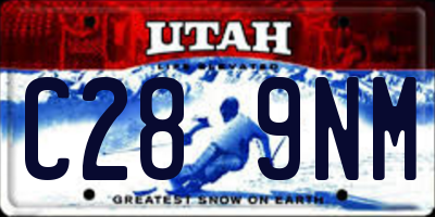 UT license plate C289NM