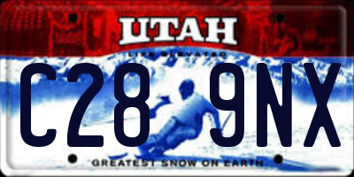 UT license plate C289NX