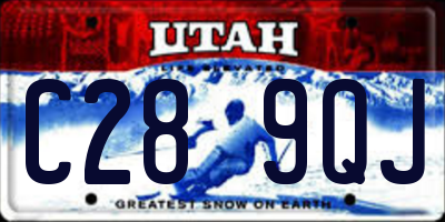 UT license plate C289QJ