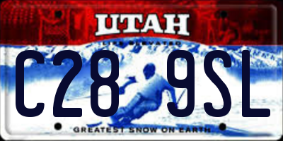 UT license plate C289SL