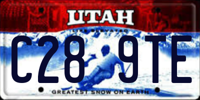 UT license plate C289TE