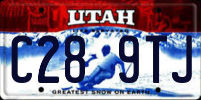 UT license plate C289TJ