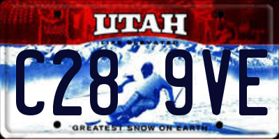UT license plate C289VE