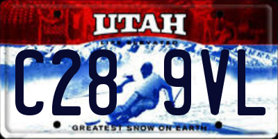UT license plate C289VL