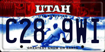UT license plate C289WI