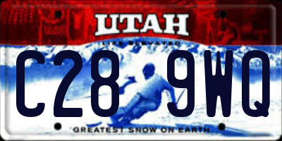 UT license plate C289WQ