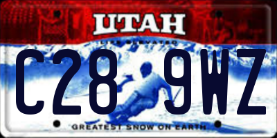 UT license plate C289WZ