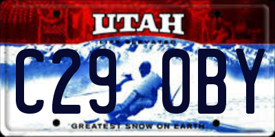 UT license plate C290BY