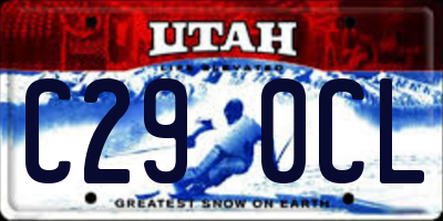 UT license plate C290CL