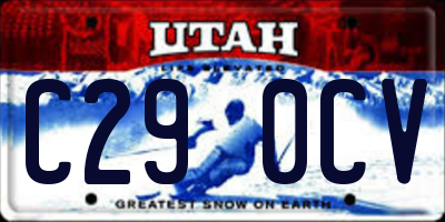 UT license plate C290CV