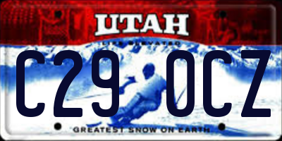 UT license plate C290CZ