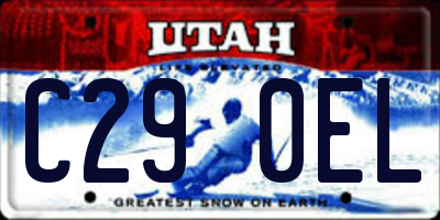 UT license plate C290EL
