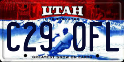 UT license plate C290FL