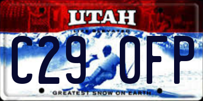 UT license plate C290FP