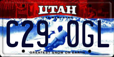 UT license plate C290GL