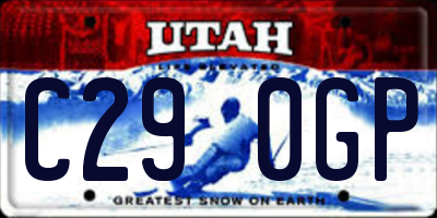 UT license plate C290GP