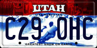 UT license plate C290HC