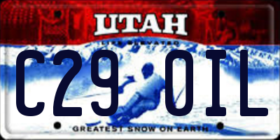 UT license plate C290IL