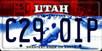 UT license plate C290IP