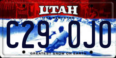 UT license plate C290JO