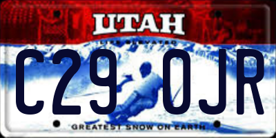 UT license plate C290JR